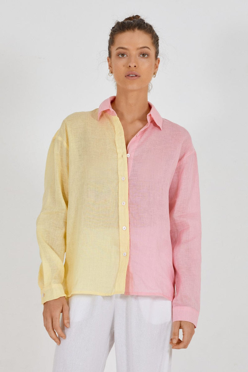 BEFORE ANYONE ELSE MALLOW DUO SHIRT - CANDY FLOSS & YELLOW SUNLIGHT Apparel & Accessories