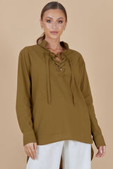 BEFORE ANYONE ELSE ZEPHYR SHIRT - OLIVE GREEN