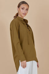 BEFORE ANYONE ELSE ZEPHYR SHIRT - OLIVE GREEN