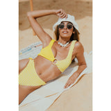 CLEONIE Cleonie | OCEANIA KINI MULTI bikini top SUNSHINE AND STRIPE / DELICATE