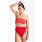 CLEONIE MAUI MAILLOT One Piece ONE SIZE / CHERRY CORAL