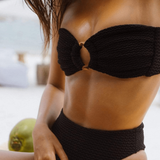 Montce Montce | Black Crochet Tori Bandeau Bikini Top Bikini Top