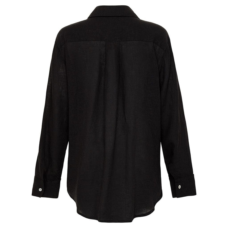Montce Montce | Black Long Sleeve Button Down Shirt Shirts & Tops