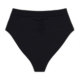 Montce Montce | Black Rib Added Coverage Paulina Bikini Bottom Bikini Bottom