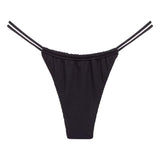 Montce Montce | Black Rib Brasil Bikini Bottom Bikini Bottom