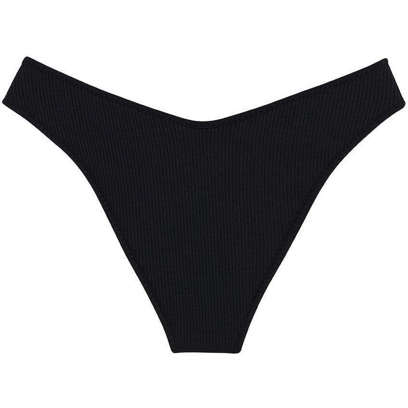 Montce Montce | Black Rib Lulu Bikini Bottom Bikini Bottom
