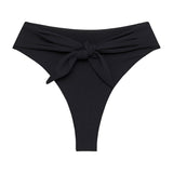 Montce Montce | Black Rib Paula Tie-Up Bikini Bottom Bikini Bottom