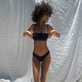 Montce Montce | Black Rib Summer Bikini Top Bikini Top