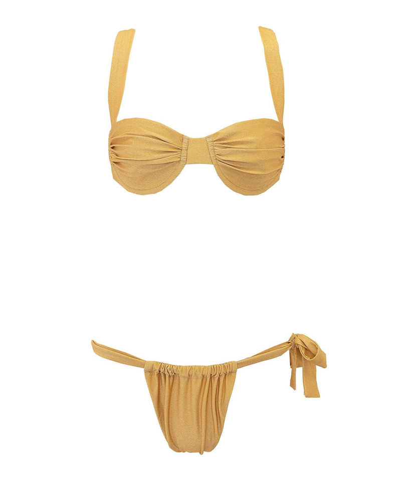 PARAMIDONNA | Designed Swimwear and Beachwear Paramidonna | TWO PIECE BIKINI ANNA GOLD Bikini Set