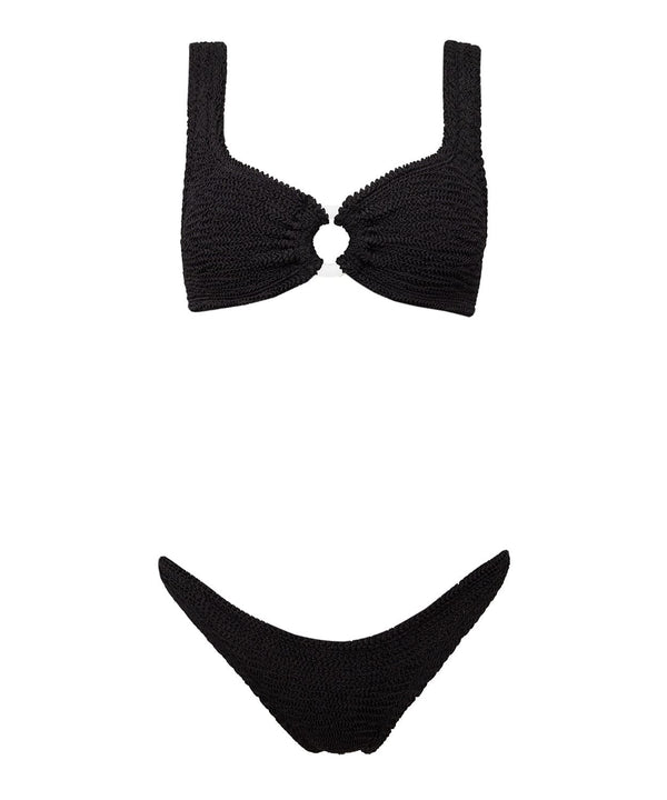 PARAMIDONNA | Designed Swimwear and Beachwear TWO PIECE BIKINI IRINA BLACK Onesize