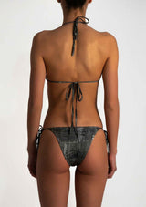 PARAMIDONNA | Joyful and cool swimwear and beachwear brand Paramidonna | LIVIA DENIM BLACK Bikini Set