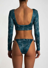 PARAMIDONNA | Joyful and cool swimwear and beachwear brand TRACY DENIM BLUE