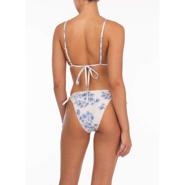 Peony Swimwear Flannel String Triangle Bikini Top Tops
